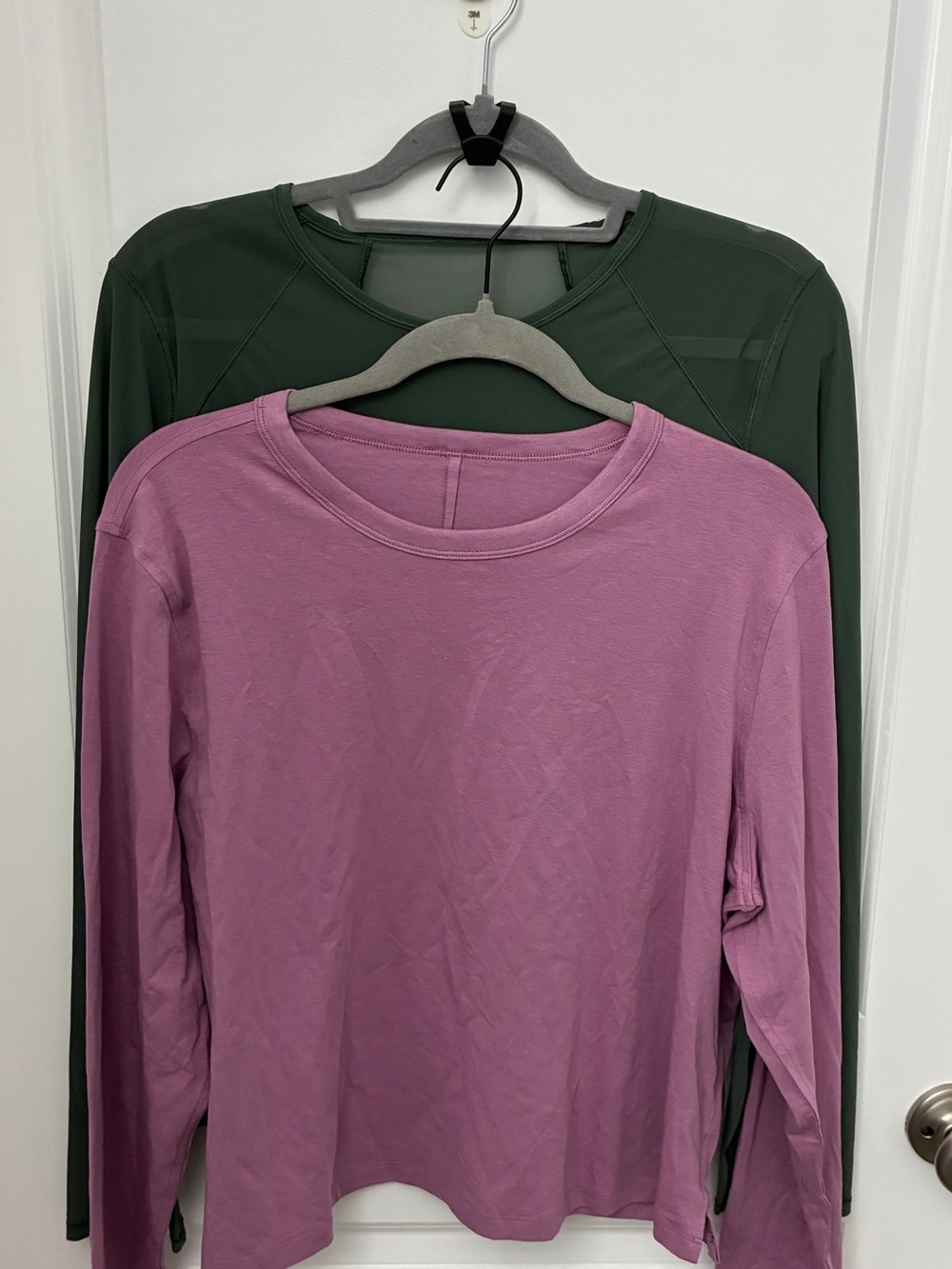 Lululemon 2 Top Bundle Est. Size 10/12 Pink Green